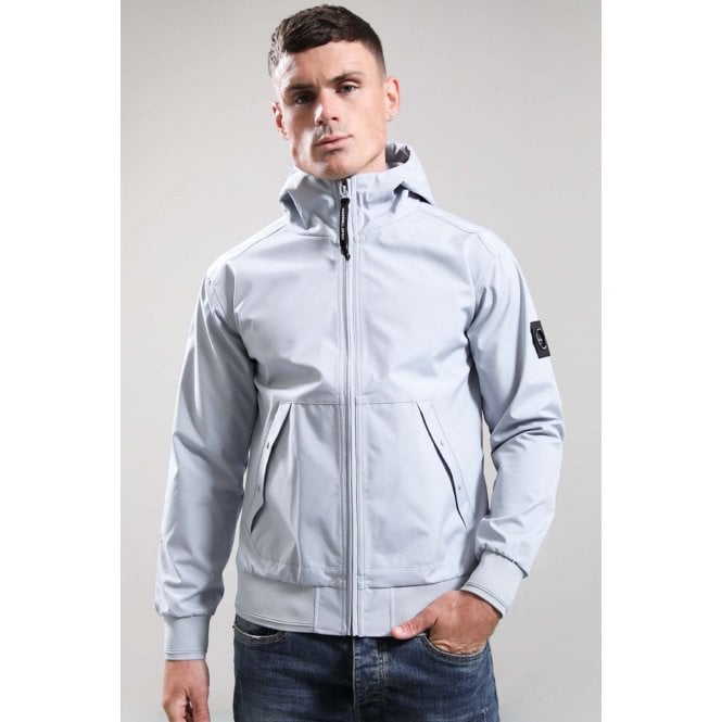 Marshall Artist | 1089 Meldon Lightweight Soft Shell Hood Jacket - Ghost Grey