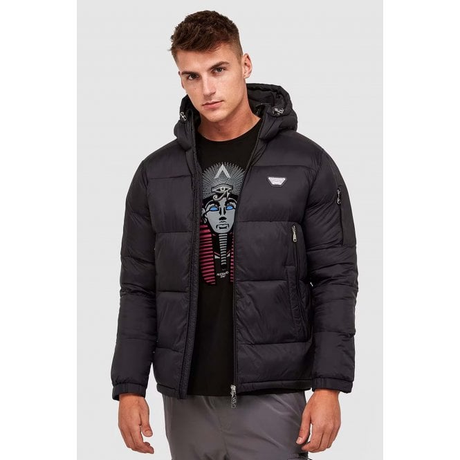 Alessandro Zavetti  | AZ Nevori 8510 Short Puffer Hood Jacket - Black