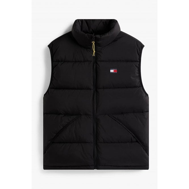 Tommy Jeans  | DM22069 Vail Puffer Padded Quilted Sleeveless Gilet - Black