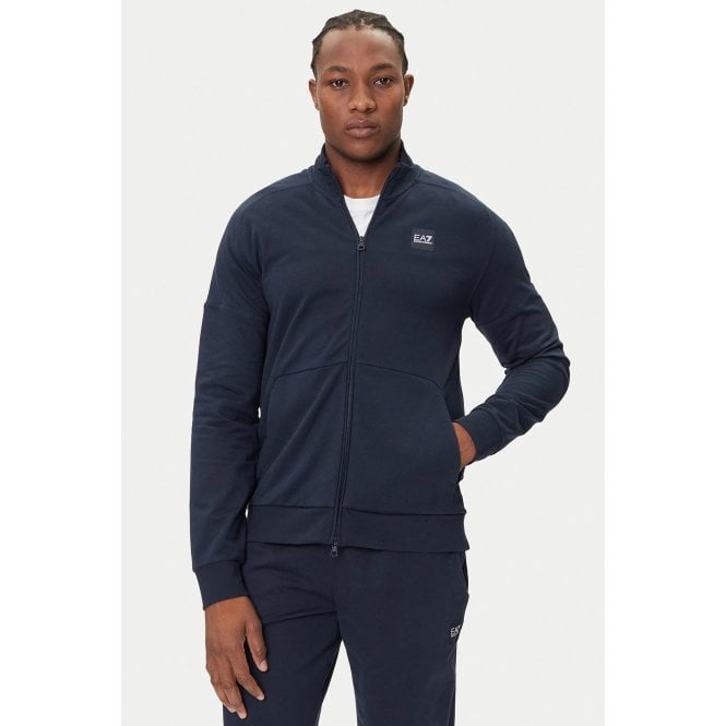 EA7 Emporio Armani EA7 | Emporio Armani AF13512 0907 Train Visibility Lightweight Cotton Track Top - Navy