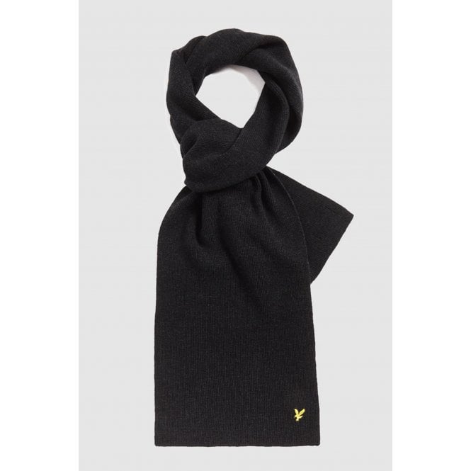Lyle & Scott  | SV2301A Plain Lambswool Blend Ribbed Scarf