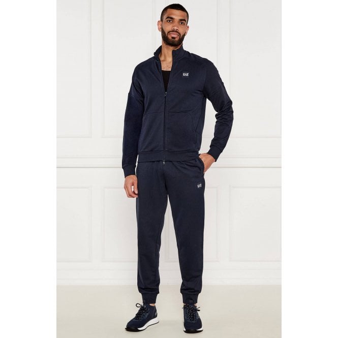 EA7 Emporio Armani EA7 | Emporio Armani AF13512 0907 Train Visibility Lightweight Cotton Tracksuit Set - Navy