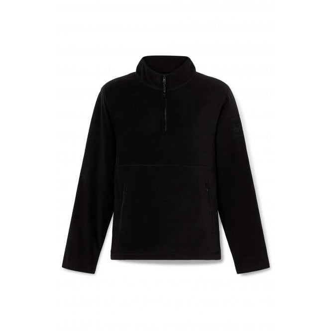 Timberland  TB0A6HMQ Sherpa 1/4 Quarter Zip Soft Polar Fleece Top - Black