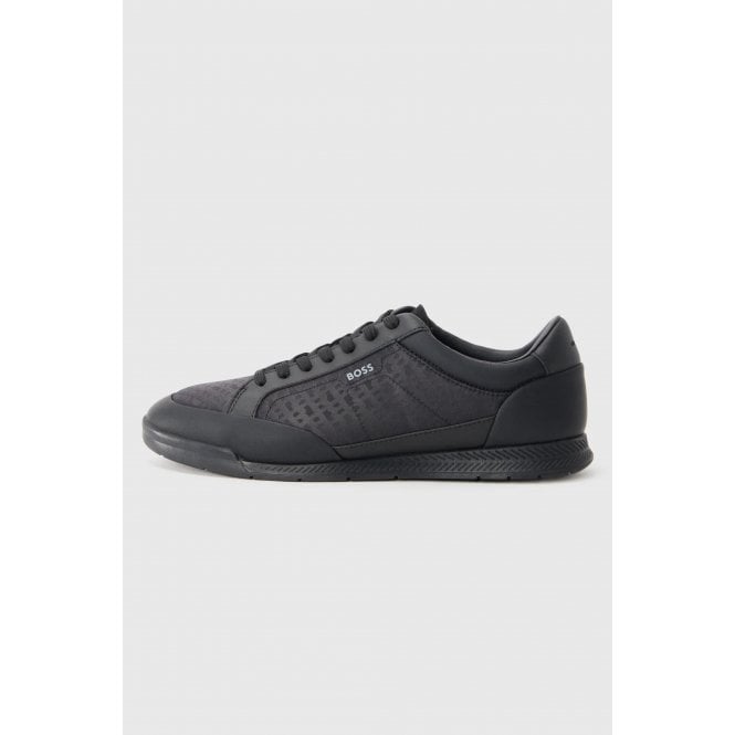 Hugo Boss  | 50552890 Nitan_Tenn_mn Textured Print Trainers - Black