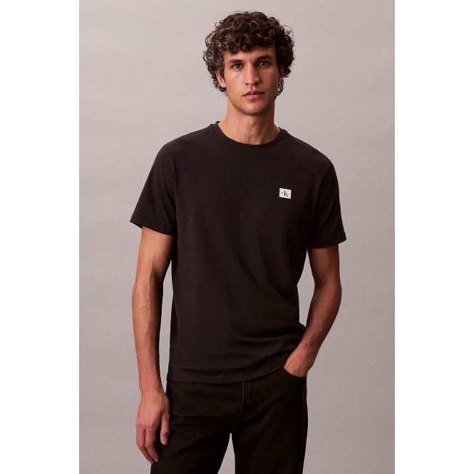 Calvin Klein  Jeans | LV04RC272G Badge Logo Crew Cotton Jersey Half-Sleeve T-Shirt