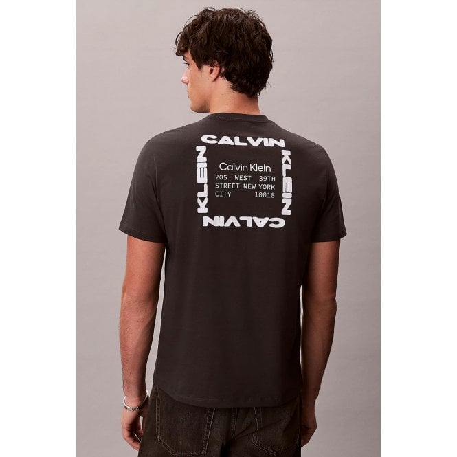 Calvin Klein  Jeans | LV14RE830G Classic Box Graphic Logo Crew Half-Sleeve T-Shirt