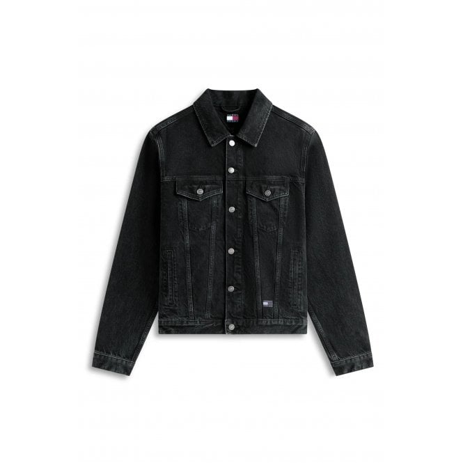 Tommy Jeans  | DM22670 Ryan Button Down Regular Denim Jacket - Black