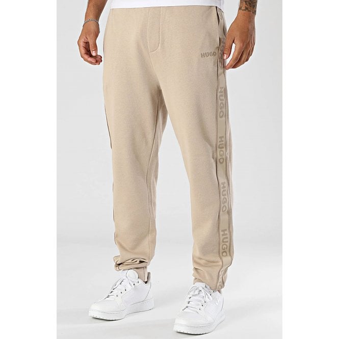 Hugo Boss  50540918 Liam Contrast Signature Tape Jogger - Beige