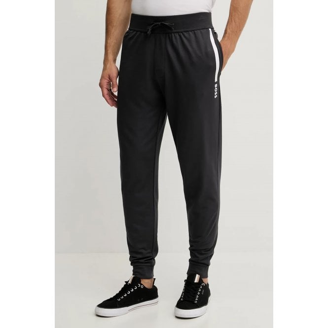 Hugo Boss Boss 50545565 Authentic Cotton Lightweight Stripe Jogger - Black