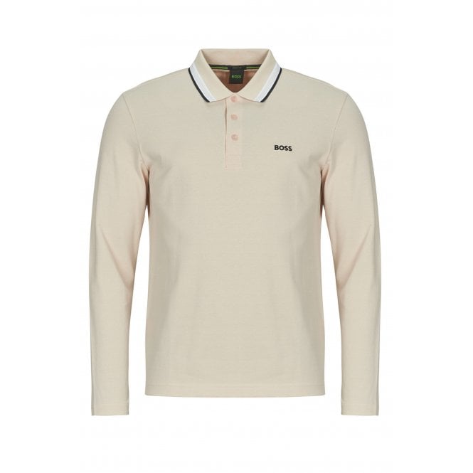 Hugo Boss  | 50536609 Plisy Cotton Pique Long Sleeve Polo Top