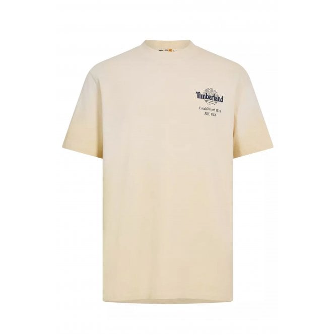 Timberland  TB0A5MMM Sunfaded Tree Back Graphic Logo Heavyweight Half Sleeve T-Shirt