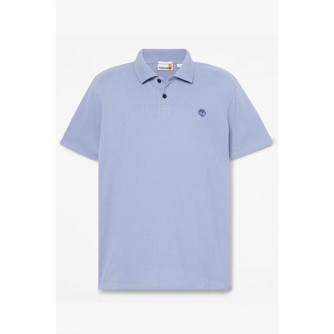 Timberland  TB0A41S5 Wharf River Waffle Textured Half Sleeve Pique Polo T-Shirt
