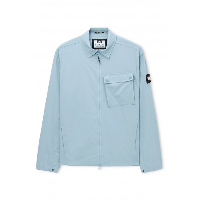Weekend Offender  OS3A03 Southbank Lightweight Technical Nylon Collar Overshirt Jacket