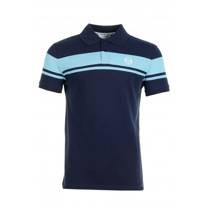 Sergio Tacchini  | Youngline 4554-238 Contrast Double Stripe Polo T-Shirt 