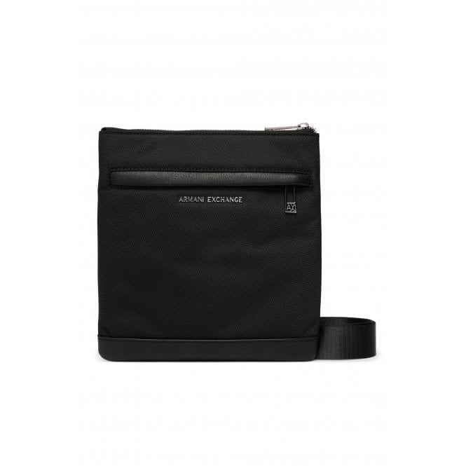 Armani Exchange  | AX XM002651 AF22656 Borsa Textured Design Cross Body Messenger Bag - Black