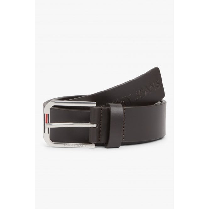 Tommy Jeans  | AM0AM14234 Austin Seasonal Embossed Logo Leather Metal Buckle Belt