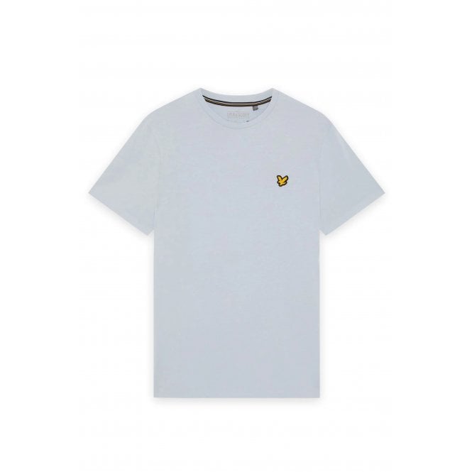 Lyle & Scott  | TS2485 Plain Sport Rubberised Logo Crew Neck T-Shirt - Sky Blue Lagoon