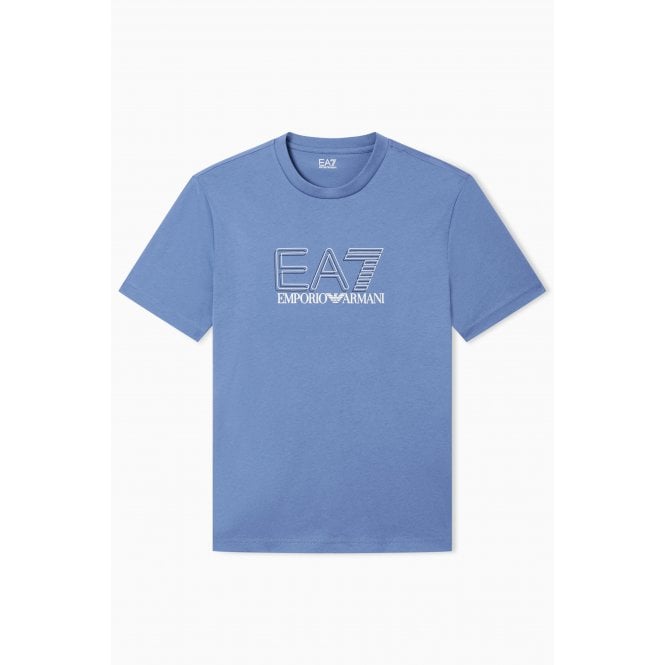 EA7 Emporio Armani EA7 | Emporio Armani 7M001307 AF10375 Visibility Contrast Logo Half Sleeve T-Shirt