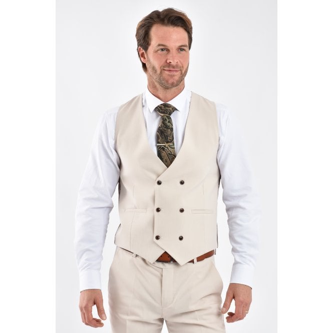 CB Tailor Made CB Napless Tailored Slim Fit Smooth Textured Waistcoat