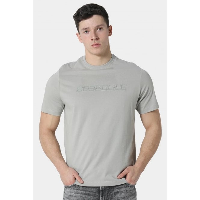 Police  Trulla 1280 Matt Raised Logo Print Slim Fit Half Sleeve T-Shirt