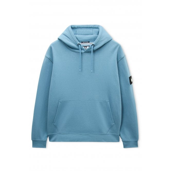 Weekend Offender  3B07 Oulton Relaxed Fit Hood Top - Peruvian Blue