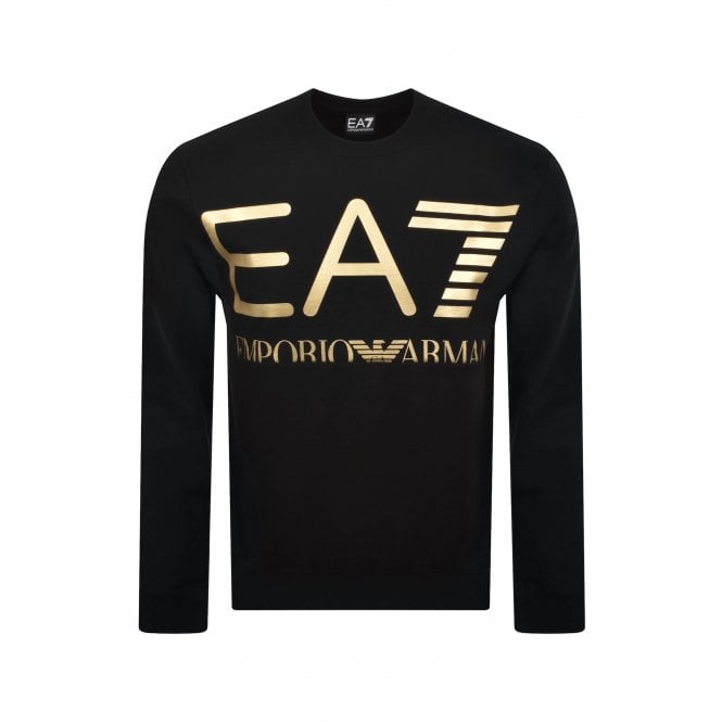 EA7 Emporio Armani EA7 | Emporio Armani AF27189 2201 Contrast Enlarge Logo Print Sweat Top