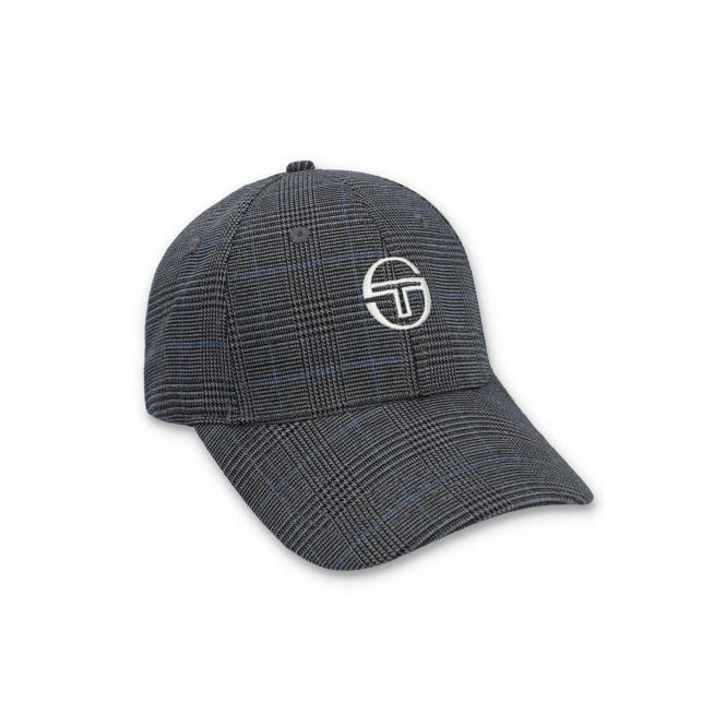 Sergio Tacchini  | Wessler 1394 Strapback Contrast Puppytooth Check Baseball Cap - Grey