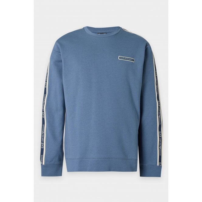 EA7 Emporio Armani EA7 | Emporio Armani AF10377 2195 Train Rubber Tape Logo Sweat Top 