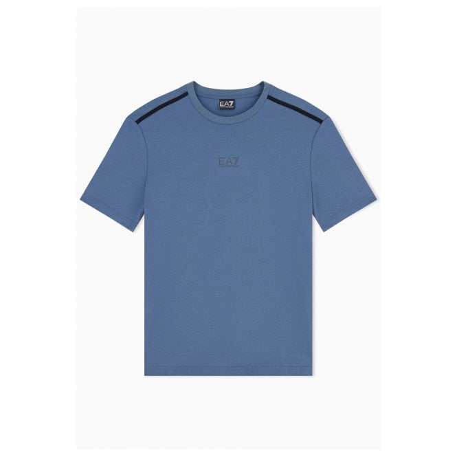 EA7 Emporio Armani EA7 | Emporio Armani AF21787 2568 Shoulder Black Tape Natural VENTUS7 Half Sleeve T-Shirt