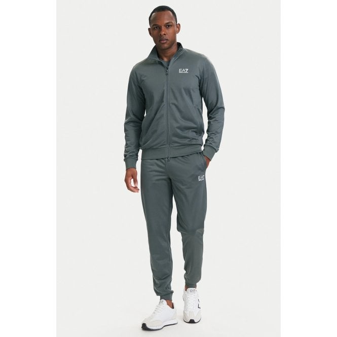 EA7 Emporio Armani EA7 | Emporio Armani 8NPV65 PJHCZ Train Core Track Top Jogger Tracksuit Set - Pewter Grey