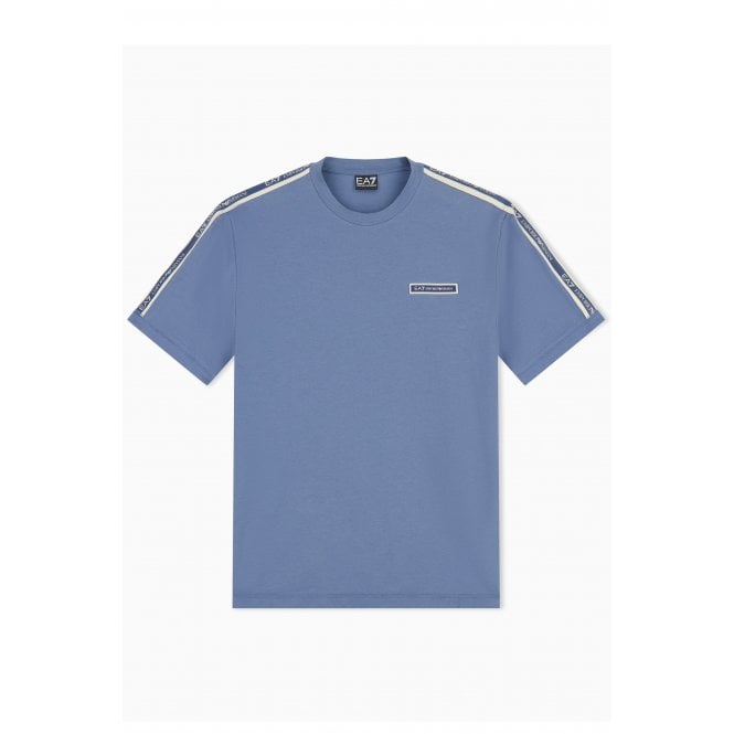 EA7 Emporio Armani EA7 | Emporio Armani AF10373 2189 Train Rubber Tape Logo Half Sleeve T-Shirt