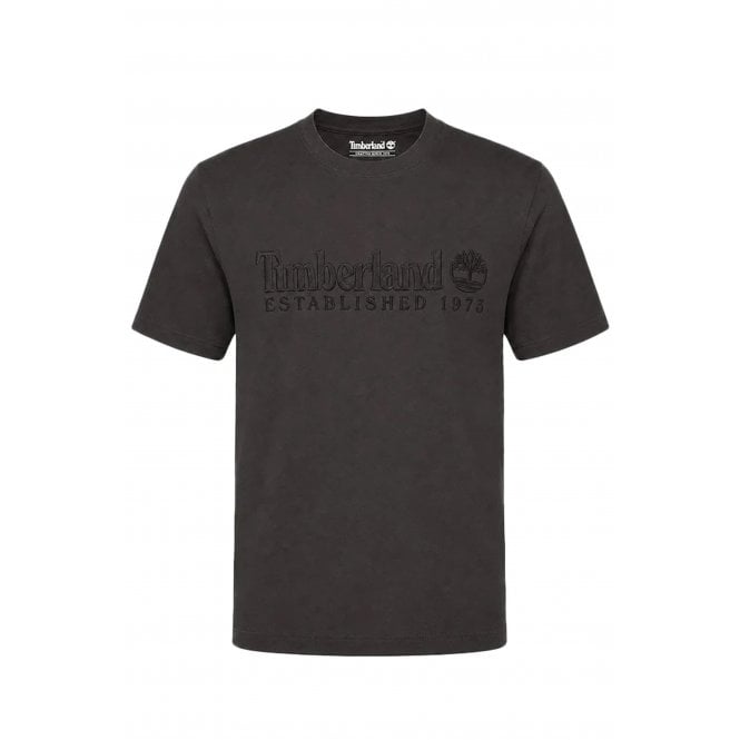 Timberland  TBC0YHBR Heritage Established 1973 Linear Logo Half Sleeve T-Shirt