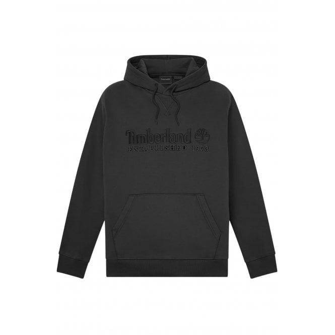Timberland  TBC0YHB6 Heritage Established 1973 Linear Logo Overhead Hood Top - Dark Grey
