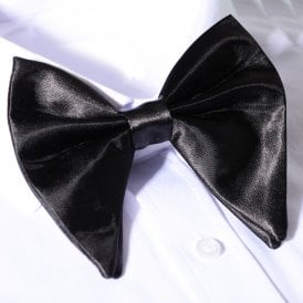  CB Satin Big Bow Tie Plus Free Handkerchief Set