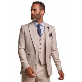 Cavani | Caridi Small Contrast Check Slim Fit Blazer
