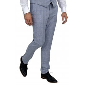 Cavani | Caridi Small Contrast Check Slim Fit Trouser