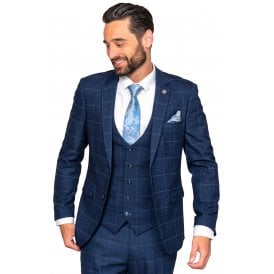 Marc Darcy | Edinson Wine Check Slim Fit Blazer