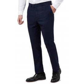Marc Darcy | Edinson Wine Check Slim Fit Trouser