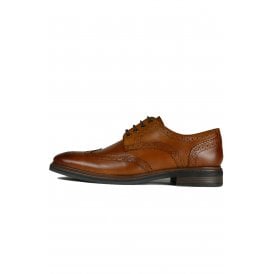 Front Morrison Leather Brogue Punch Lace Shoe