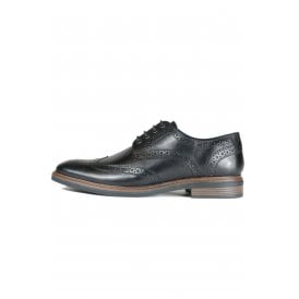 Front Morrison Leather Brogue Punch Lace Shoe