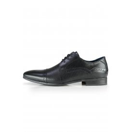 Front Rambla Embossed Leather Derby Lace Shoe