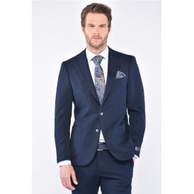 CB Mal Tailored Slim Fit Single Breasted Textured Blazer