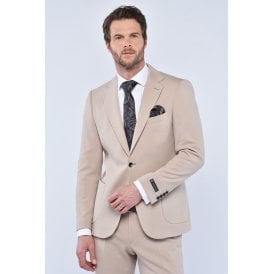 CB Mal Tailored Slim Fit Single Breasted Textured Blazer