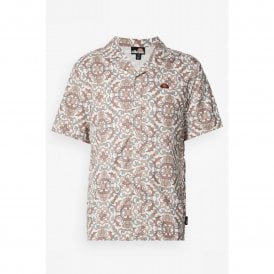 Ellesse Melos 0522 Lapel Collar All Over Print Design Half Sleeve Shirt