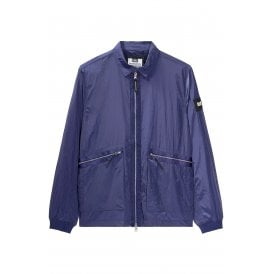 Weekend Offender 2403 Zingaro Lightweight Nylon Collar Jacket - Navy
