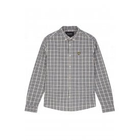 Lyle & Scott | LW1309V Poplin Long Sleeve Check Cotton Shirt
