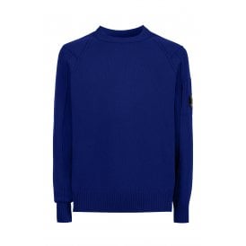 C.P. Company | 11CMKN087A 005504A Lambswool Lens Arm Crew Knit Jumper