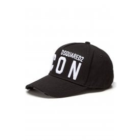 DSQUARED2 | Icon BCM0412 M063 Distressed Logo Cotton Baseball Cap