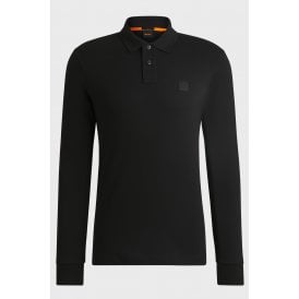 Hugo Boss 7704 Passerby Cotton Pique Long Sleeve Polo Top