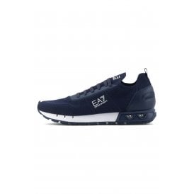 EA7 | Emporio Armani X8X171 XK373 Legacy Knit Running Style Trainer - Navy